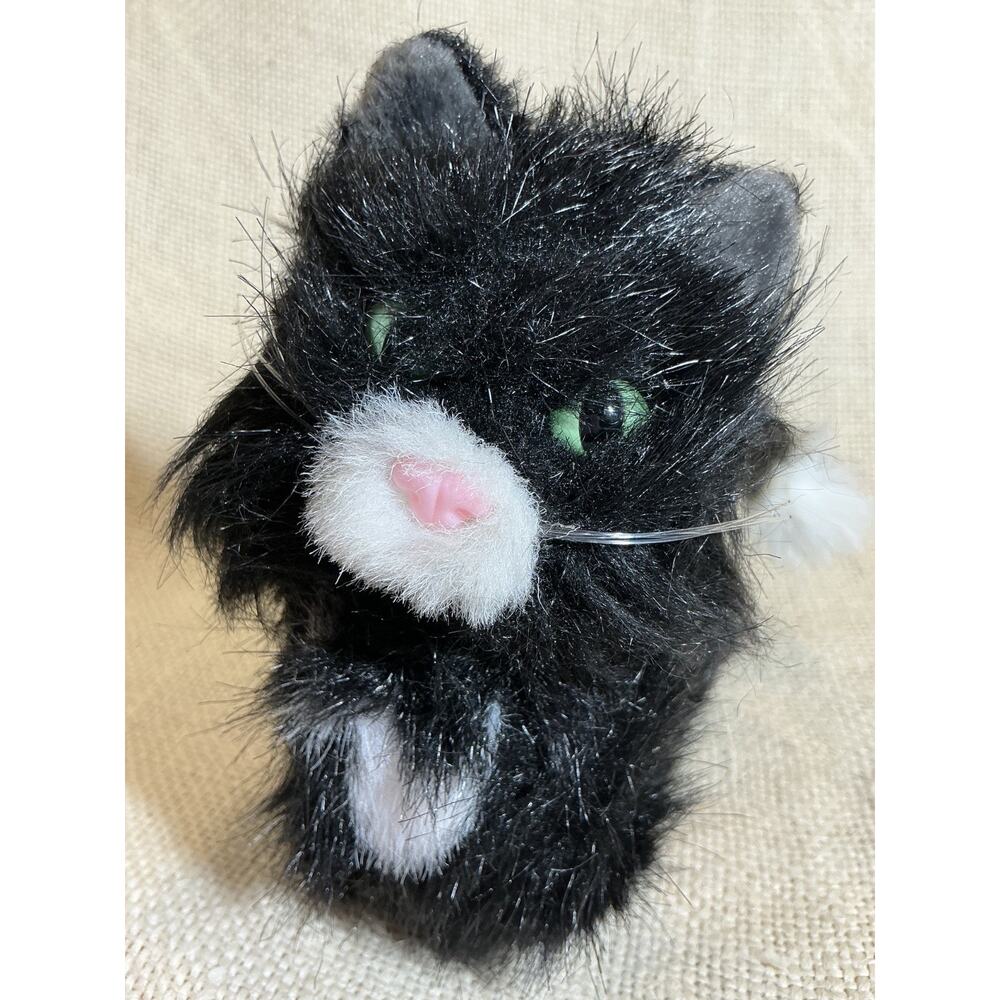 AMERICAN GIRL DOLL cat Licorice black & white long haired green eyes